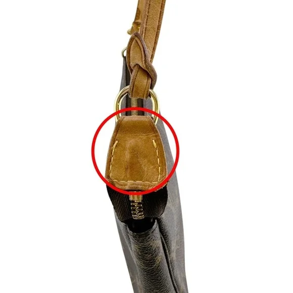 LOUIS VUITTON Brown Monogram Pouch